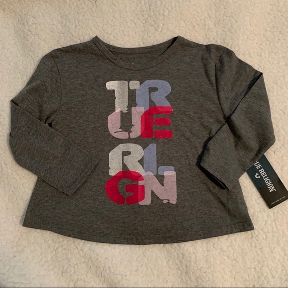Girls True Religion Long Sleeve Tee - Picture 1 of 10